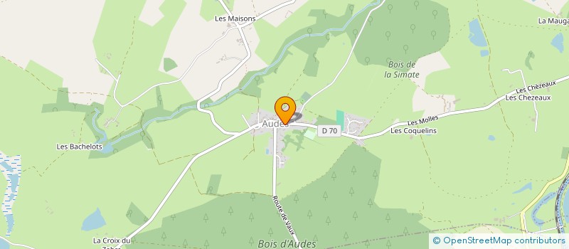 localisation de l'entreprise MADAME JOSETTE BIDEAUX à AUDES