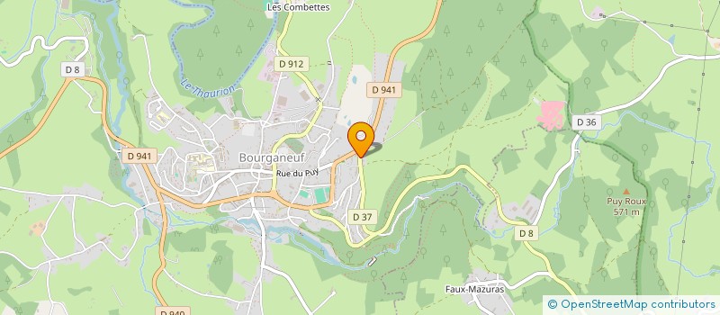 localisation de l'entreprise MADAME JOSETTE BOCQUET à BOURGANEUF