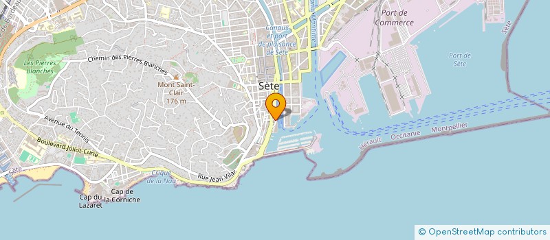 localisation de l'entreprise MADAME JOSETTE BOISARD  SETE