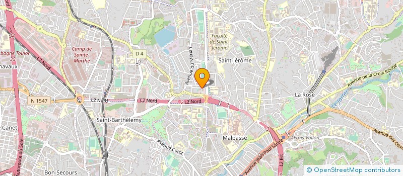 localisation de l'entreprise MADAME JOSETTE BOLEA  MARSEILLE