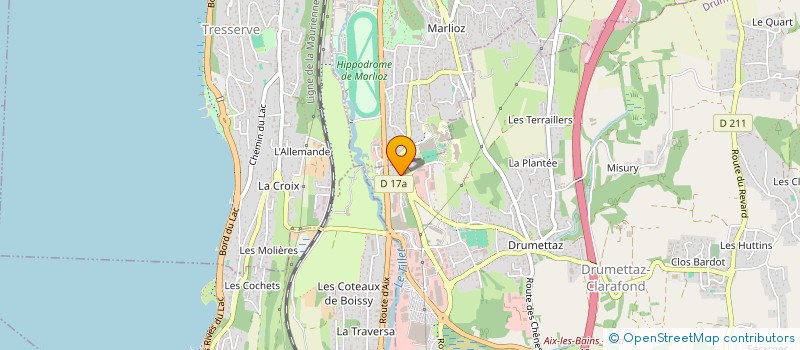 localisation de l'entreprise MADAME JOSETTE BONAT  DRUMETTAZ-CLARAFOND