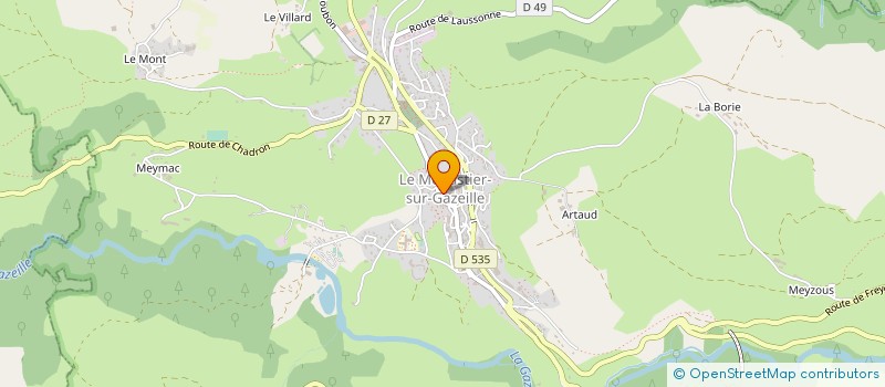 localisation de l'entreprise MADAME JOSETTE BONNEFOY à LE MONASTIER-SUR-GAZEILLE