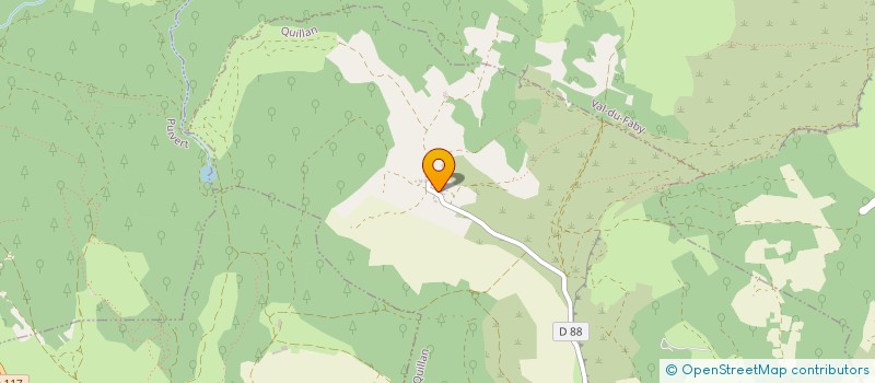 localisation de l'entreprise MADAME JOSETTE BONNET  QUILLAN