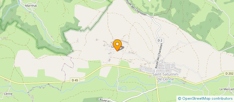 localisation de l'entreprise MADAME JOSETTE BONNET  SAINT-SATURNIN-DE-LENNE