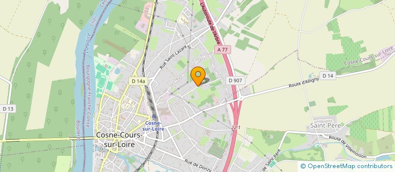 localisation de l'entreprise MADAME JOSETTE BORDERIEUX à COSNE-COURS-SUR-LOIRE