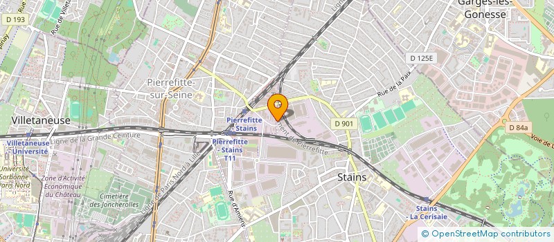 localisation de l'entreprise MADAME JOSETTE BORDES  STAINS