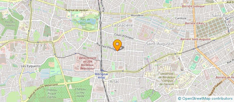 localisation de l'entreprise MADAME JOSETTE BRESCIA  MERIGNAC