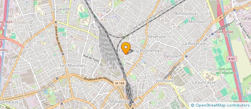 localisation de l'entreprise MADAME JOSETTE BUGNAS à TOULOUSE