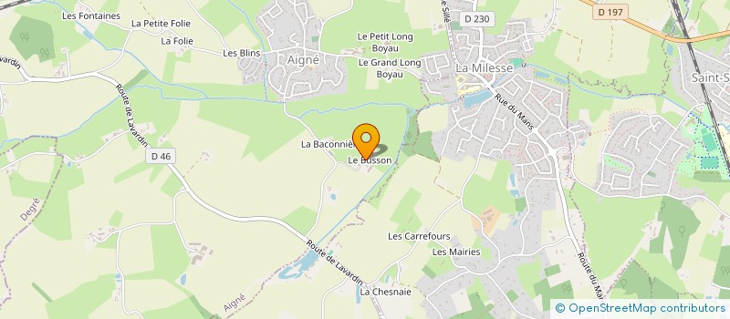 localisation de l'entreprise MADAME JOSETTE BUON  AIGNE