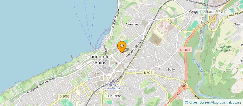 localisation de l'entreprise MADAME JOSETTE BURGNIARD à THONON-LES-BAINS