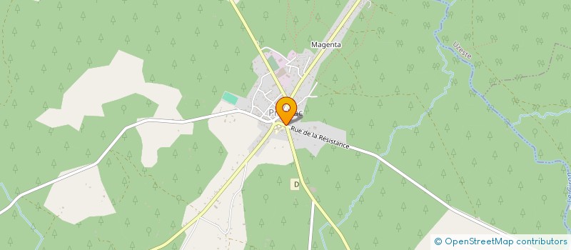 localisation de l'entreprise MADAME JOSETTE CARDOUAT  PRECHAC