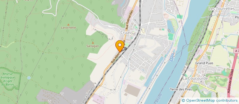 localisation de l'entreprise MADAME JOSETTE CARMIGNANI  CRUAS