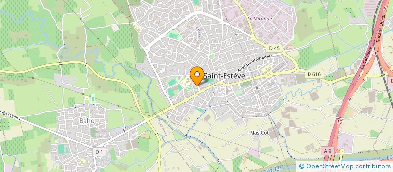 localisation de l'entreprise MADAME JOSETTE CARRERE  SAINT-ESTEVE