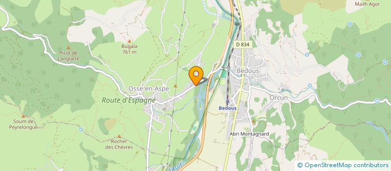 localisation de l'entreprise MADAME JOSETTE CASTERA à OSSE-EN-ASPE