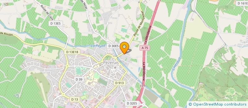 localisation de l'entreprise MADAME JOSETTE CAUQUIL à PEZENAS