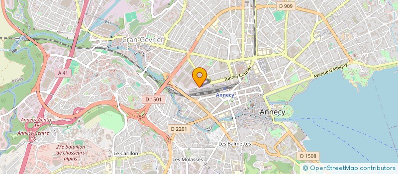 localisation de l'entreprise MADAME JOSETTE CHAMBRIAL à ANNECY