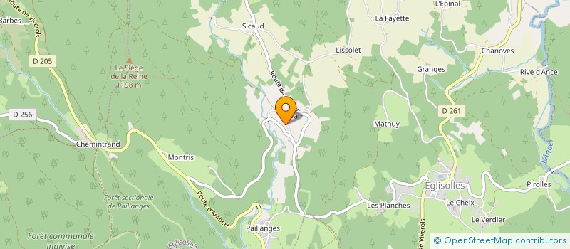 localisation de l'entreprise MADAME JOSETTE CHAMPAY  EGLISOLLES