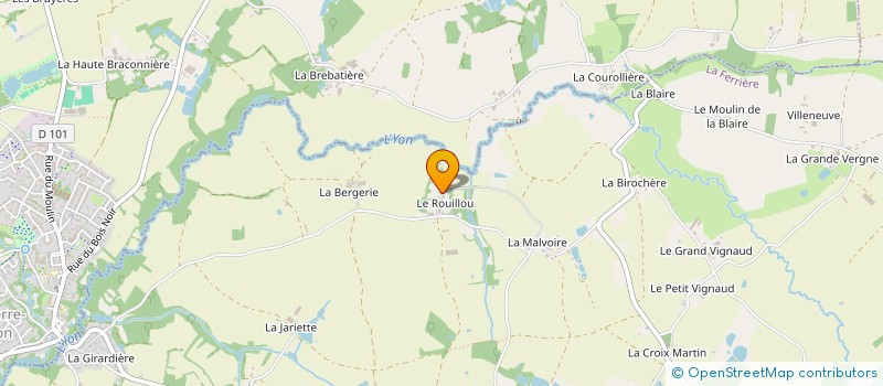 localisation de l'entreprise MADAME JOSETTE CHAQUIN à LA FERRIERE