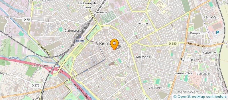 localisation de l'entreprise MADAME JOSETTE CHARPENTIER  REIMS