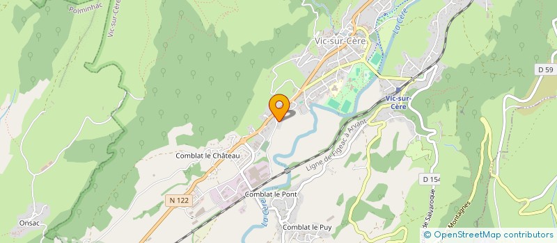 localisation de l'entreprise MADAME JOSETTE CHAUVET à VIC-SUR-CERE