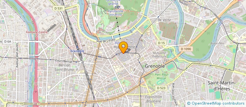 localisation de l'entreprise MADAME JOSETTE CHEVALIER  GRENOBLE