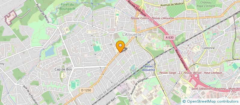 localisation de l'entreprise MADAME JOSETTE CLAVERIE  PESSAC