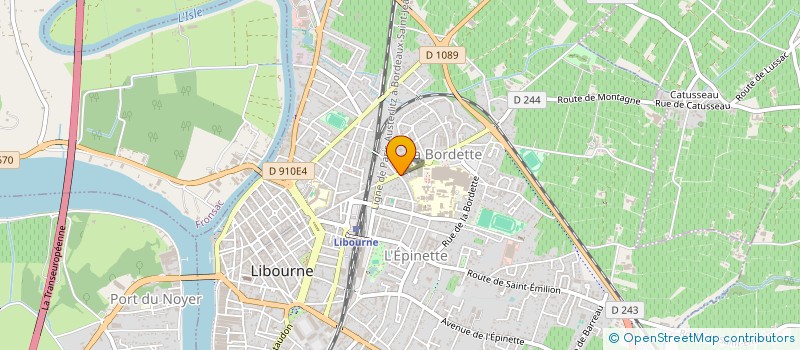 localisation de l'entreprise MADAME JOSETTE CLEMENCEAU à LIBOURNE
