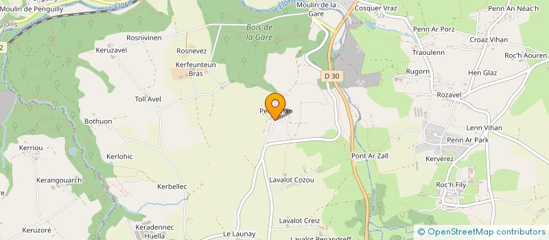 localisation de l'entreprise MADAME JOSETTE COLLET à LOC-EGUINER