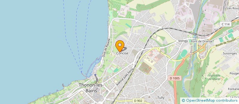 localisation de l'entreprise MADAME JOSETTE CONDEVAUX à THONON-LES-BAINS
