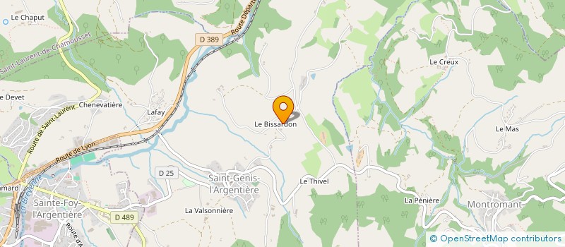 localisation de l'entreprise MADAME JOSETTE COQUET  SAINT-GENIS-L ARGENTIERE