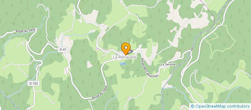 localisation de l'entreprise MADAME JOSETTE COUDERT  AUGEROLLES