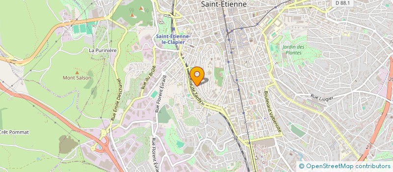 localisation de l'entreprise MADAME JOSETTE COULON à SAINT-ETIENNE