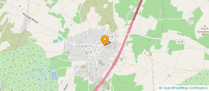 localisation de l'entreprise MADAME JOSETTE CROS  LESPIGNAN