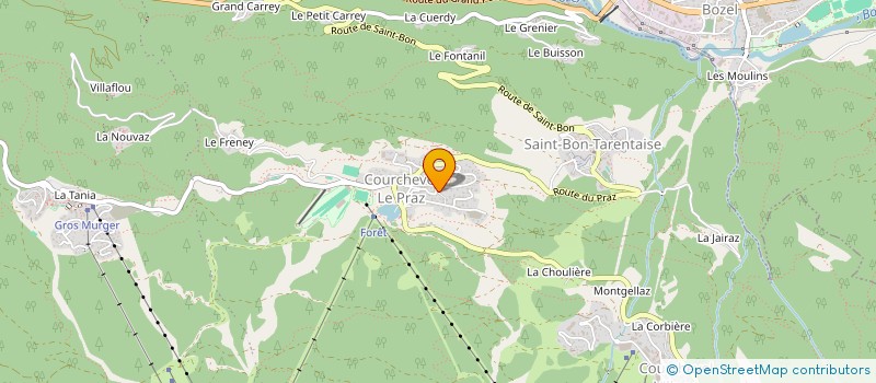 localisation de l'entreprise MADAME JOSETTE CURTAUD à COURCHEVEL