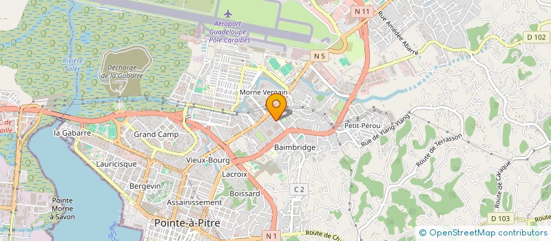 localisation de l'entreprise MADAME JOSETTE DACALOR à LES ABYMES