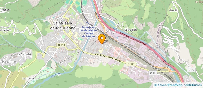 localisation de l'entreprise MADAME JOSETTE DAUMAS à SAINT-JEAN-DE-MAURIENNE