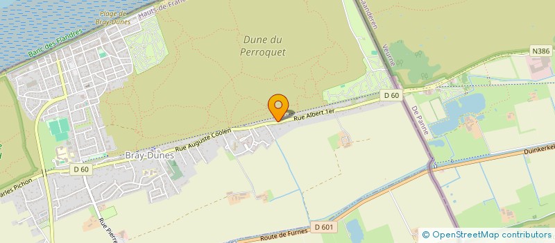 localisation de l'entreprise MADAME JOSETTE DECOSTER à BRAY-DUNES