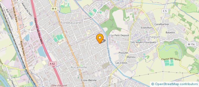 localisation de l'entreprise MADAME JOSETTE DEL BANO  AUCAMVILLE