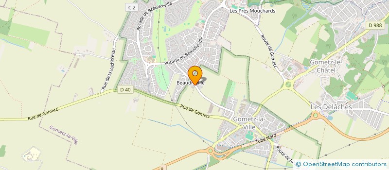 localisation de l'entreprise MADAME JOSETTE DELANGE à GOMETZ-LA-VILLE