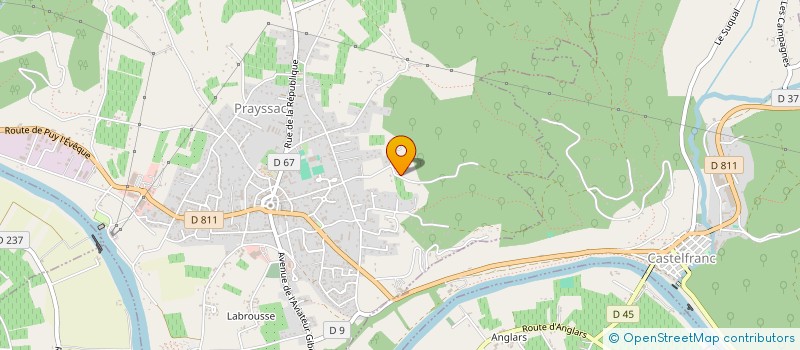 localisation de l'entreprise MADAME JOSETTE DELBREL  PRAYSSAC