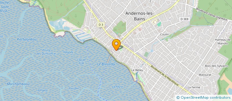 localisation de l'entreprise MADAME JOSETTE DELORT  ANDERNOS-LES-BAINS