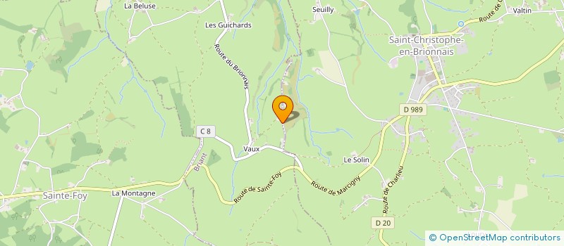 localisation de l'entreprise MADAME JOSETTE DEROZIER  BRIANT