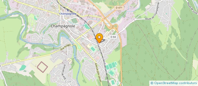 localisation de l'entreprise MADAME JOSETTE DESBORDES à CHAMPAGNOLE