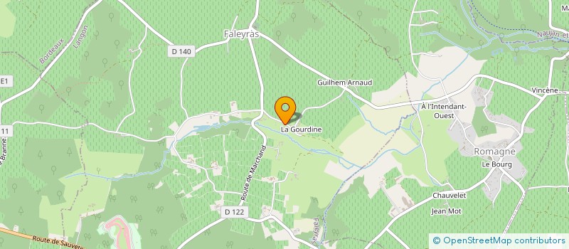 localisation de l'entreprise MADAME JOSETTE DESCAT  FALEYRAS