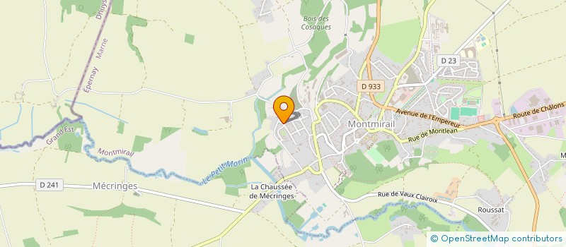 localisation de l'entreprise MADAME JOSETTE DESMAREST  MONTMIRAIL