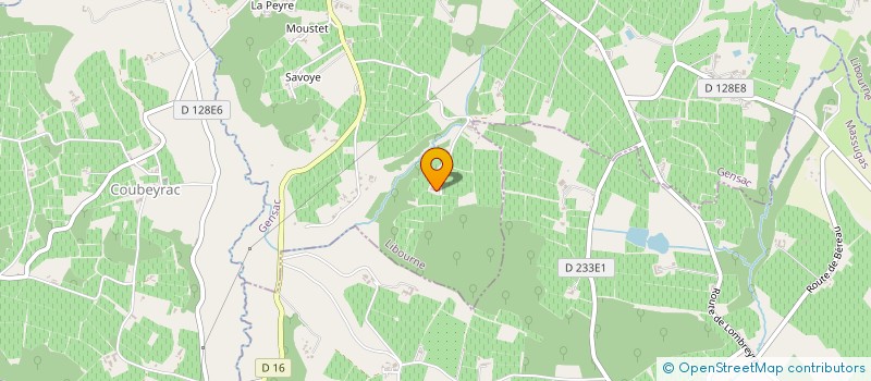 localisation de l'entreprise MADAME JOSETTE DESON  GENSAC