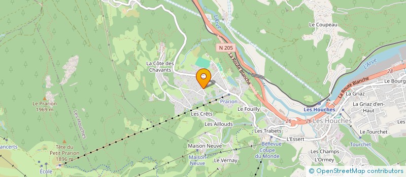 localisation de l'entreprise MADAME JOSETTE DETURCHE  LES HOUCHES