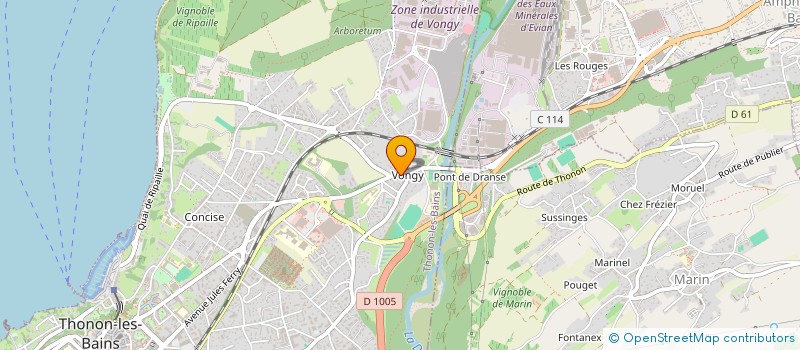 localisation de l'entreprise MADAME JOSETTE DEVILLE à THONON-LES-BAINS