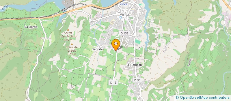 localisation de l'entreprise MADAME JOSETTE DOMENGE  VINCA