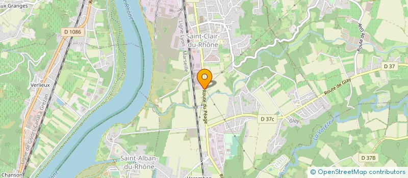 localisation de l'entreprise MADAME JOSETTE DONI à SAINT-CLAIR-DU-RHONE